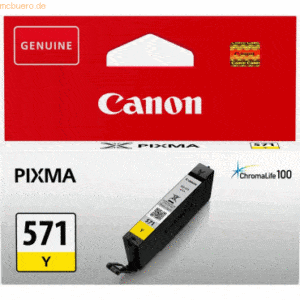 Canon Tintenpatrone Canon CLI-571 gelb ca. 345 Seiten