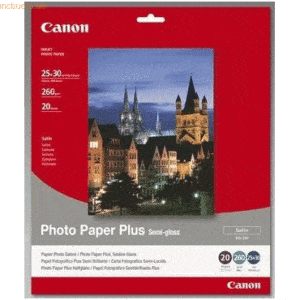 Canon Fotopapier SG201 25x30cm 260g/qm Seidenglanz VE=20 Blatt