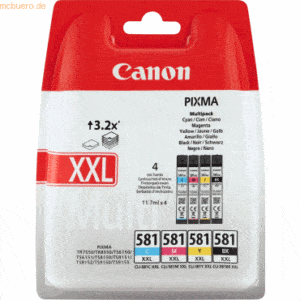 Canon Tintenpatrone Canon CLI-581BKXXL gelb