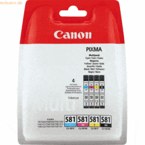 Canon Tintenpatrone Canon CLI-581BK Multipack