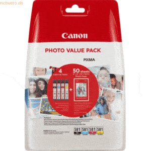 Canon Tintenpatrone Canon CLI-581BK Photo Value Pack