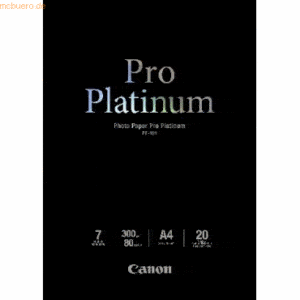 Canon Fotopapier PT101 Platinum A4 300g/qm hochlänzend VE=20 Blatt