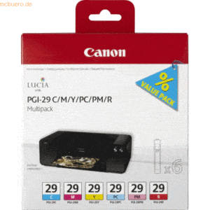 Canon Tintenpatronen Canon PGI-29 Multipack C/M/Y/PC/PM/R