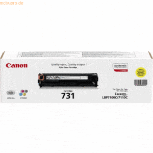 Canon Toner Canon 731 Y gelb ca. 1.500 Seiten