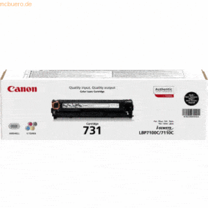 Canon Toner Canon 731 BK schwarz ca. 1.400 Seiten