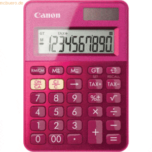 Canon Tischrechner LS-100K 10-stellig Solar/Batteriebetrieb pink