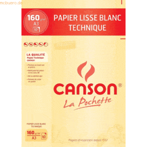 Canson Zeichenpapier A3 160g/qm weiß