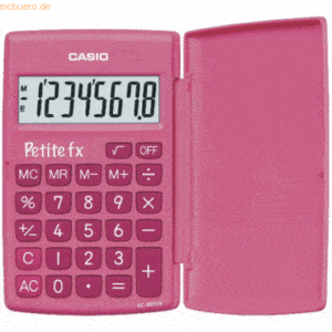 Casio Taschenrechner LC-401 LV 8-stellig Batteriebetrieb pink