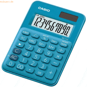 Casio Tischrechner Mini MS-7UC blau