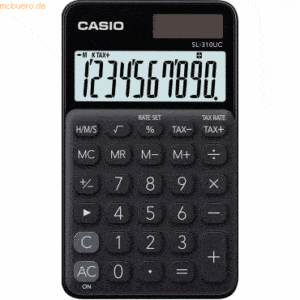 Casio Taschenrechner SL-310UC-BK Solar/Batterie schwarz