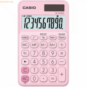 Casio Taschenrechner SL-310UC-PK Solar/Batterie rosa