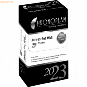 Chronoplan Jahres-Set Midi 1 Tag/1 Seite Kalendarium 2023