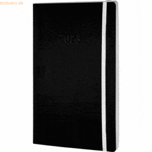 Chronoplan Buchkalender Chronobook Softcover Black Edition A5 1 Woche/