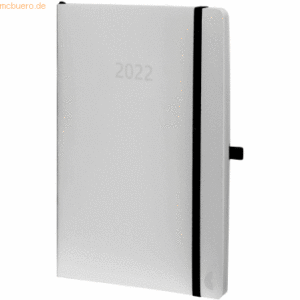 Chronoplan Buchkalender Mini Softcover Verschlussband 95x140mm weiß 20