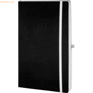 Chronoplan Buchkalender Chronobook Softcover Black Edition A5 1 Tag/1