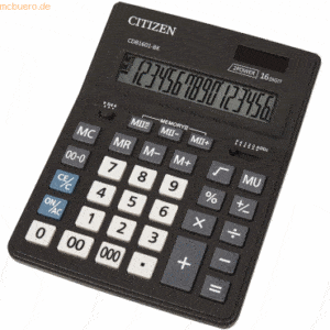 Citizen Tischrechner CDB 1601 Solar und Batterie schwarz