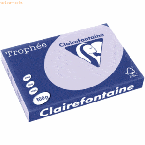 4 x Clairefontaine Kopierpapier Trophee A3 160g/qm VE=250 Blatt lila