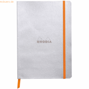 2 x Rhodia Notizbuch Flex A5 liniert 90g/qm 80 Blatt silber