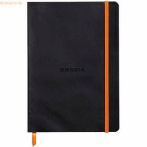 Rhodia Notizbuch Flex A5 liniert 90g/qm 80 Blatt schwarz