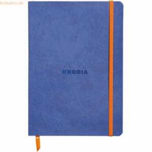 Rhodia Notizbuch Flex A5 liniert 90g/qm 80 Blatt saphirblau