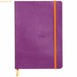 Rhodia Notizbuch Flex A5 liniert 90g/qm 80 Blatt violett
