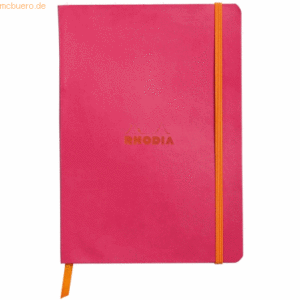 Rhodia Notizbuch Flex A5 liniert 90g/qm 80 Blatt himbeer