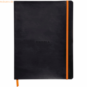 2 x Rhodia Notizbuch Flex 19x25cm liniert 90g/qm 80 Blatt schwarz