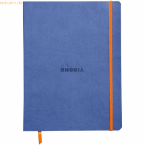 2 x Rhodia Notizbuch Flex 19x25cm liniert 90g/qm 80 Blatt saphirblau