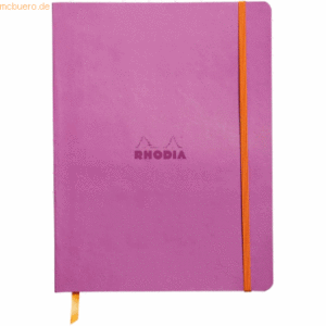 2 x Rhodia Notizbuch Flex 19x25cm liniert 90g/qm 80 Blatt flieder