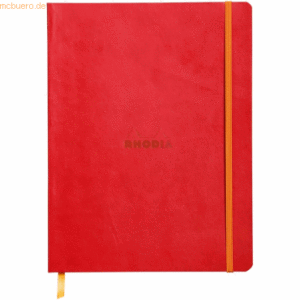 2 x Rhodia Notizbuch Flex 19x25cm liniert 90g/qm 80 Blatt mohnrot