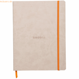 2 x Rhodia Notizbuch Flex 19x25cm dot 80 Blatt beige