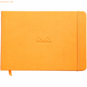 2 x Rhodia Notizbuch Webnotebook 14x11cm 96 Blatt 90g blanko orange