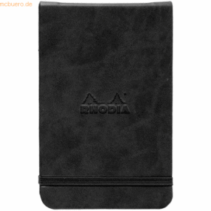 2 x Rhodia Notizblock Webnotepad A6 9x14cm 96 Blatt 90g liniert schwar