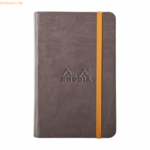 2 x Rhodia Notizbuch Rhodiarama A6 96 Blatt blanko schokoladenbraun