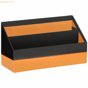 Rhodia Briefständer 20x10x14cm schwarz/orange