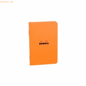 10 x Clairefontaine Notizheft A4 kariert 48 Blatt orange