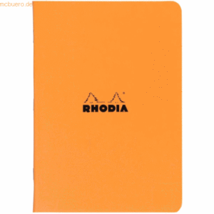 10 x Rhodia Notizheft A4 48 Blatt 80g liniert orange