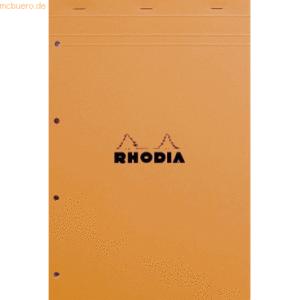 5 x Rhodia Notizblock Rhodia Nr. 11 A4+ liniert mit Rand gelocht 80 Bl