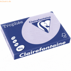 5 x Clairefontaine Kopierpapier Trophee A3 80g/qm VE=500 Blatt lila