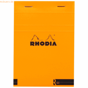 10 x Rhodia Notizblock Basics A6 70 Blatt liniert orange