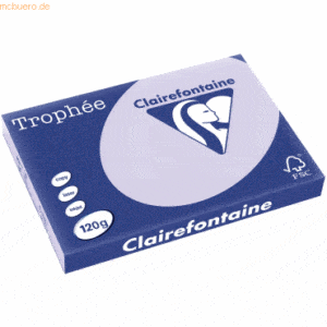 5 x Clairefontaine Kopierpapier Trophee A3 120g/qm VE=250 Blatt lila