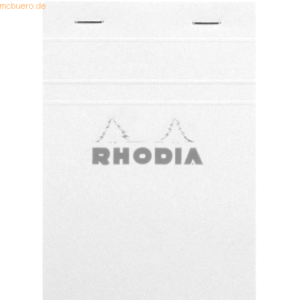 10 x Rhodia Notizblock White Nr. 13 A6 liniert 80 Blatt weiß