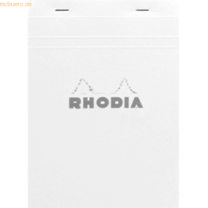Rhodia Notizblock White Nr. 16 A5 kariert 80 Blatt weiß