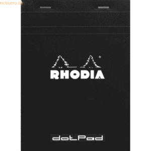 Rhodia Schreibblock Rhodia DotPad Nr. 16 A5 80 Blatt dot-Lineatur schw
