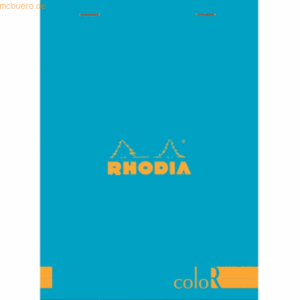 10 x Rhodia Notizblock color A5 liniert 70 Blatt türkis