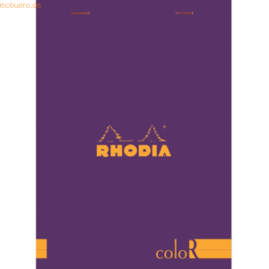 10 x Rhodia Notizblock color A5 liniert 70 Blatt violett