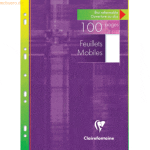 10 x Clairefontaine Ringbucheinlagen A4 blanko 50 Blatt