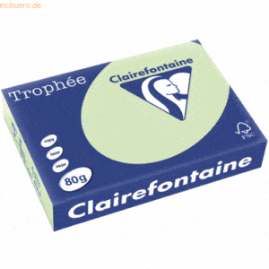 Clairefontaine Kopierpapier Trophee A4 80g/qm VE=500 Blatt grün
