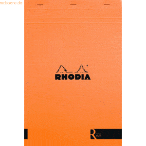 5 x Clairefontaine Schreibblock Rhodia Nr. 18 A4 70 Blatt blanko orang