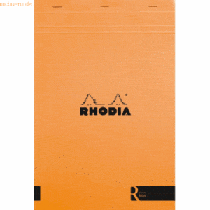 5 x Clairefontaine Schreibblock Rhodia Nr. 18 A4 70 Blatt liniert oran